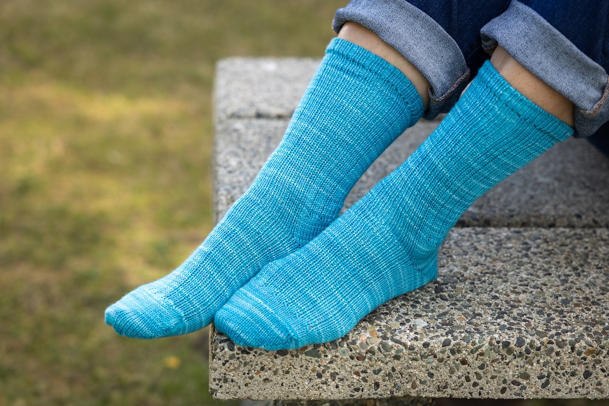 Mock rib sock
