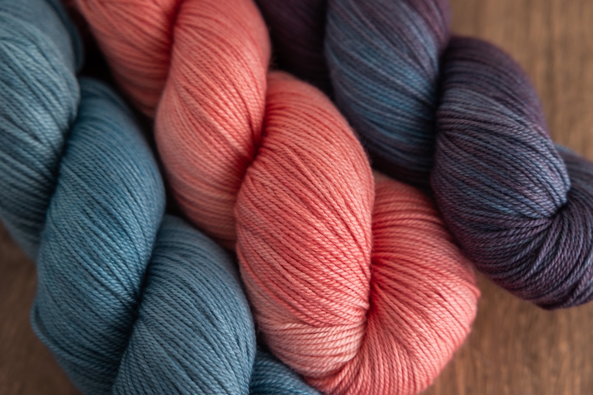 Hand dyed circular sock machine CSM knitting yarn — SweetGeorgia Tough Love Sock