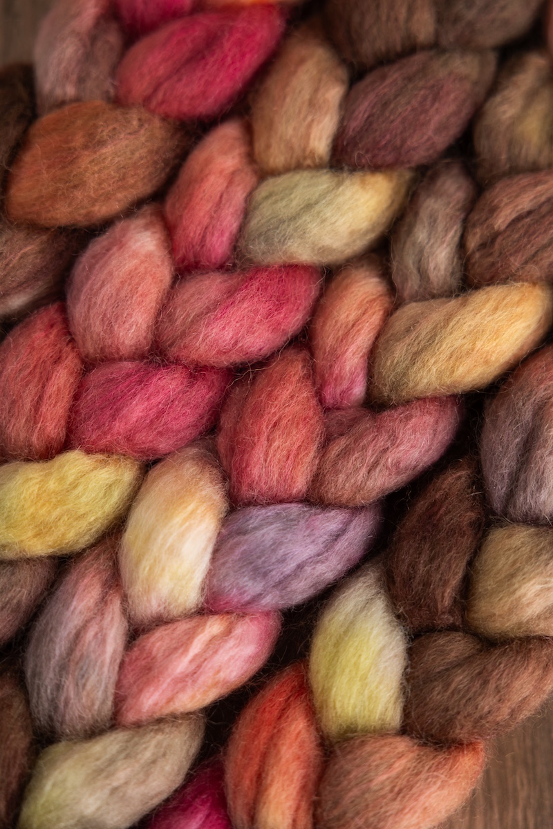 Hand dyed spinning fibre braids — SweetGeorgia Trifecta