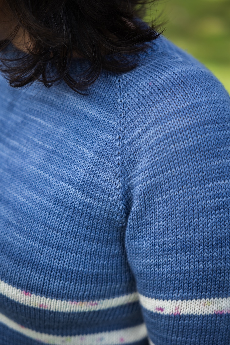 raglan shoulder detail of knit sweater Coloring Book Tee