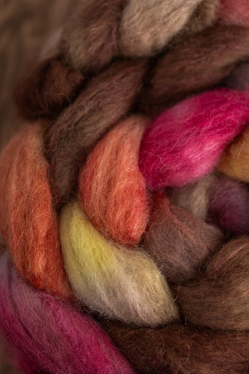 Hand dyed spinning fibre braids — SweetGeorgia Trifecta