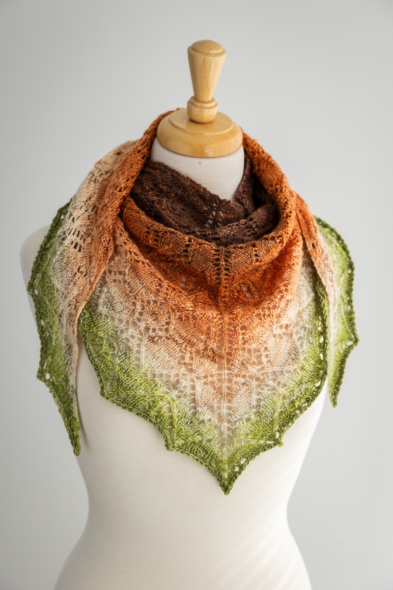 Secret Stash Club Knitting: Heathered Sunset Shawl - SweetGeorgia