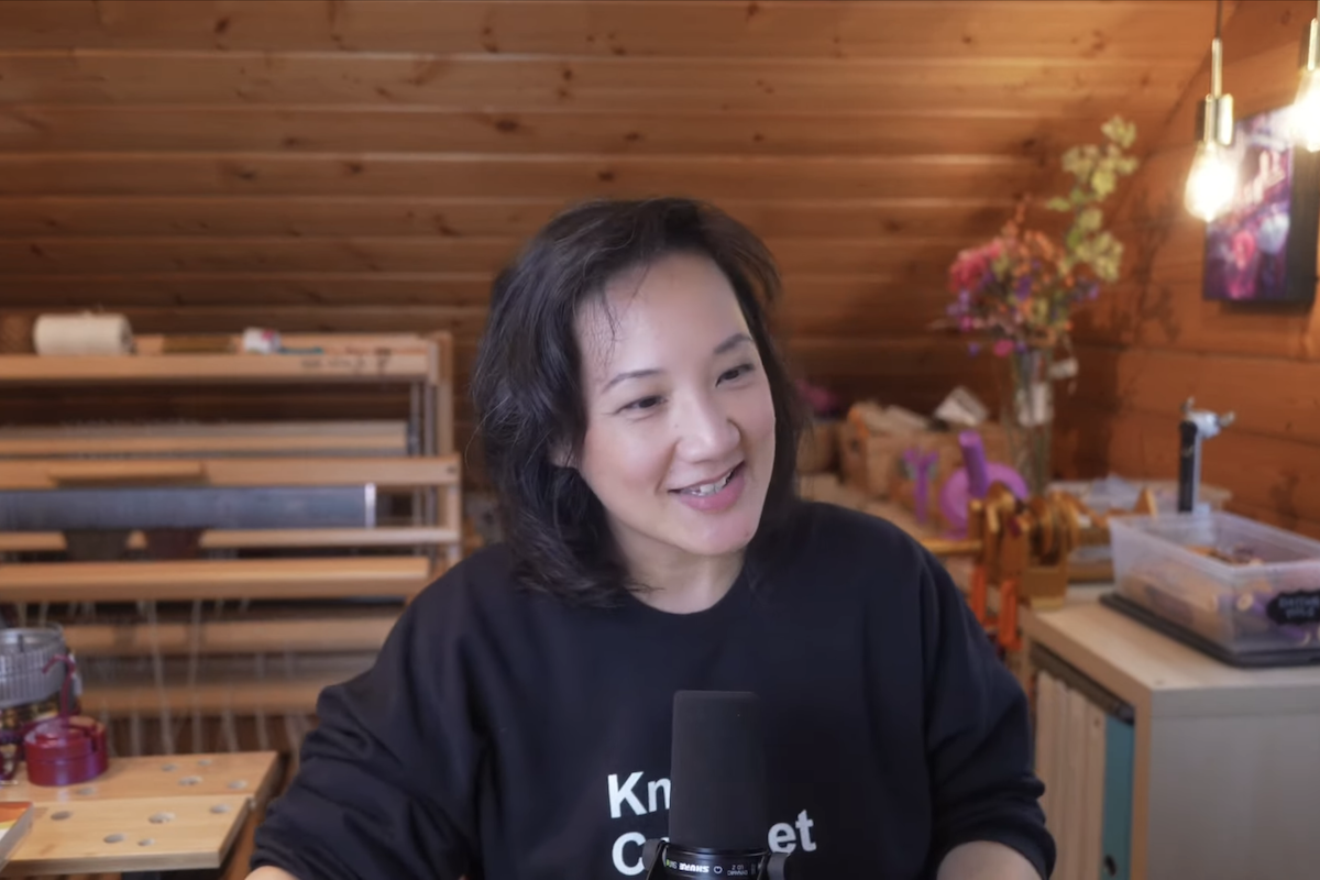 Felicia Lo at SweetGeorgia Yarns Taking Back Friday Livestream