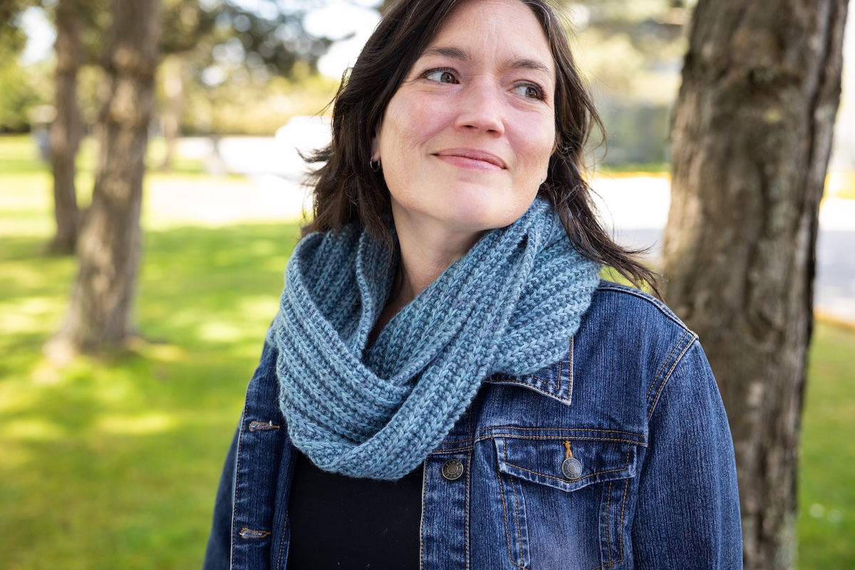 Styling the Barbara cowl worn double looped