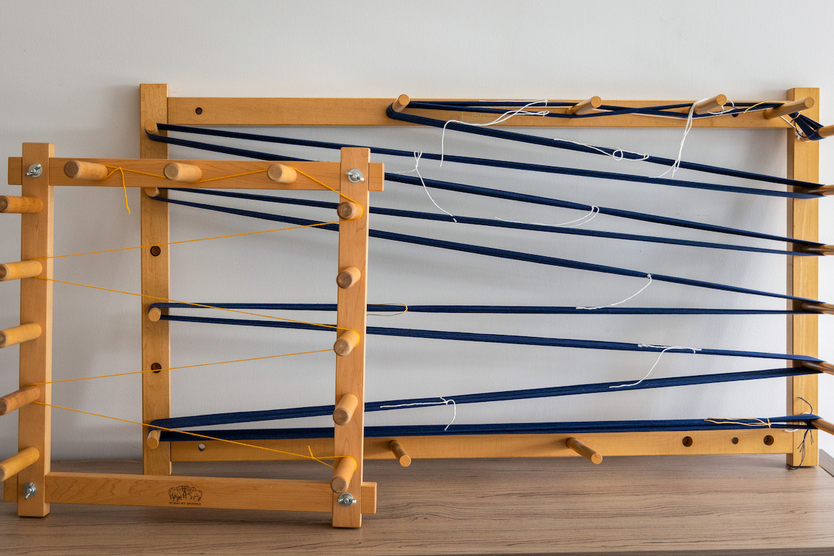 Warping boards for weaving