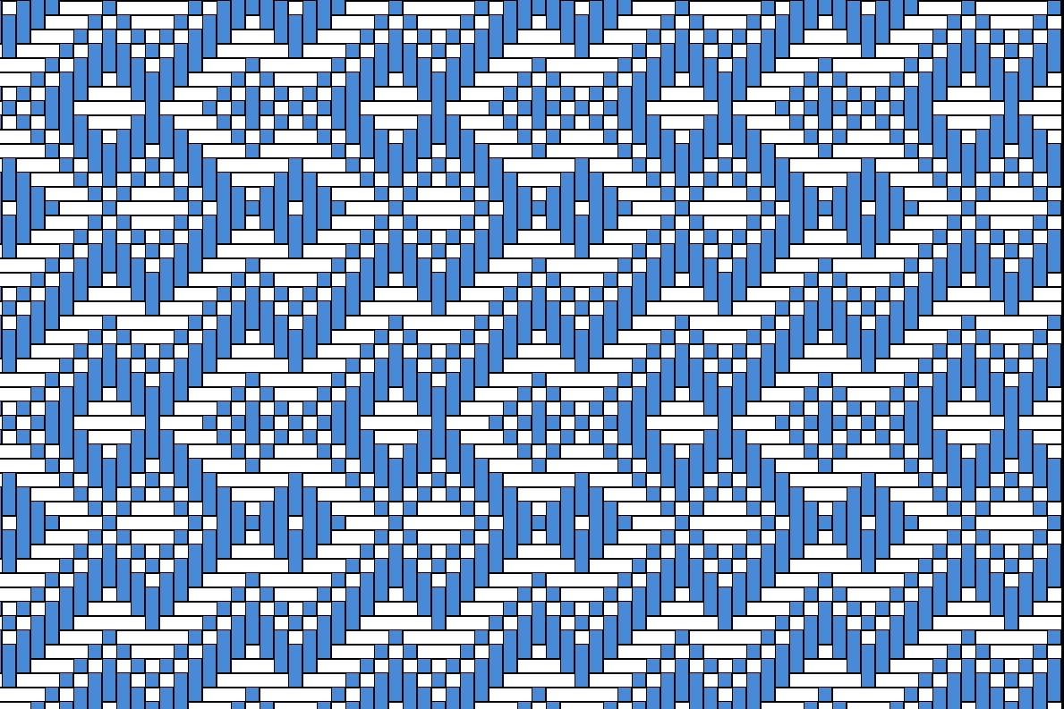 Wall of Troy 8-shaft blue