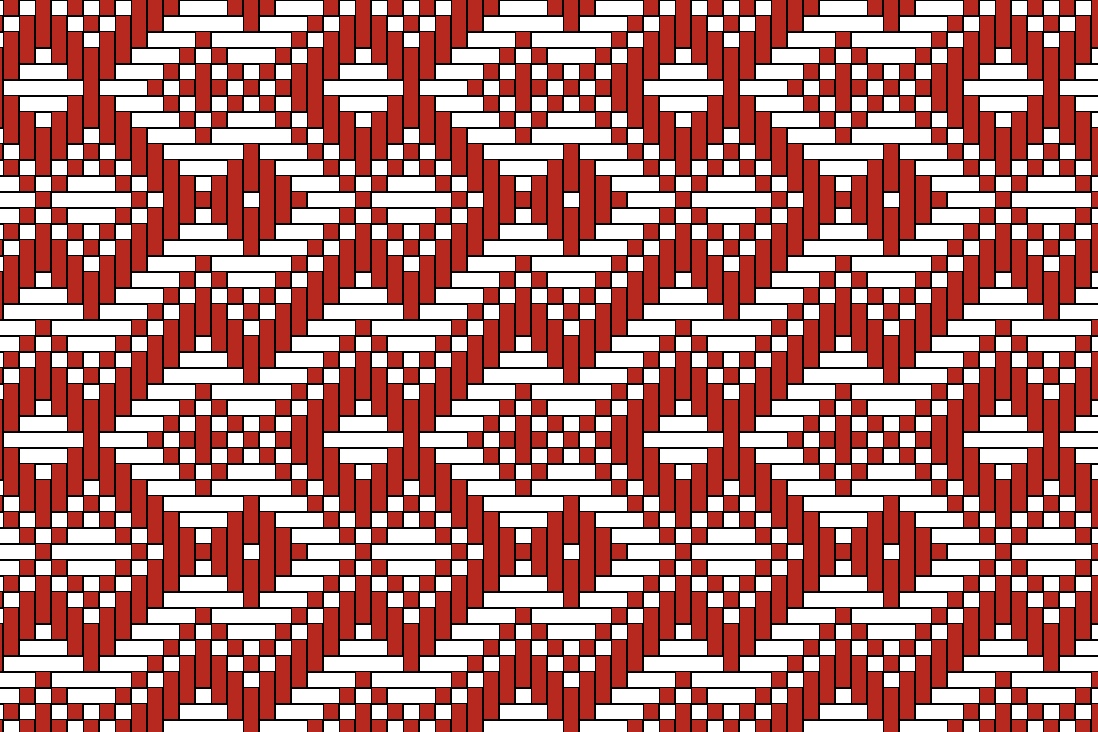 Wall of Troy 8-shaft red