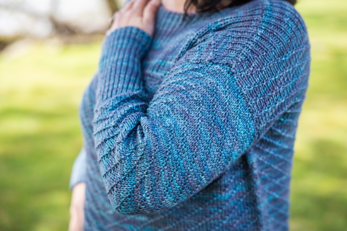 knit shoulder detail in the Hamilton sweater