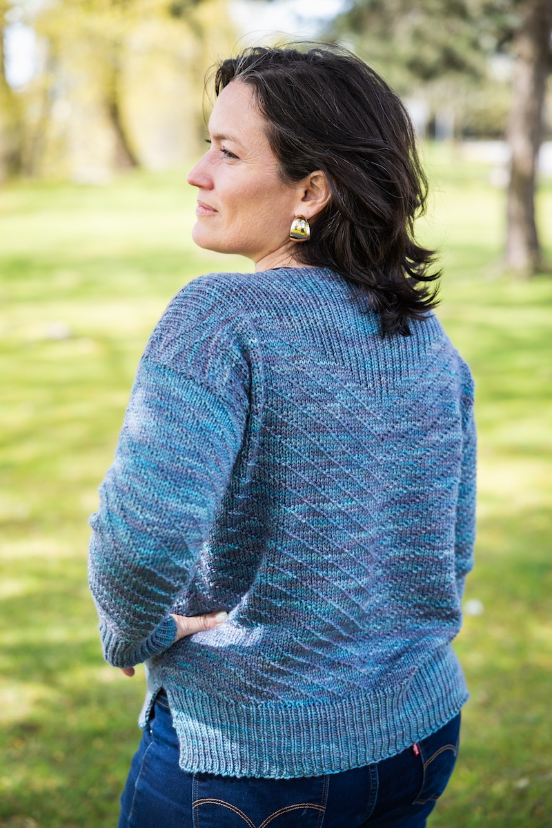 back of knit sweater design