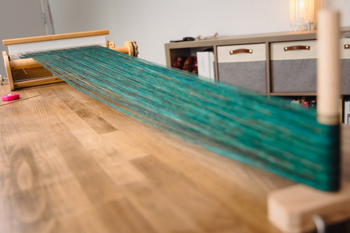 Warping a rigid heddle loom