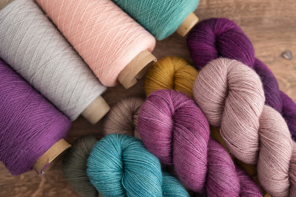 Variety of weaving yarns