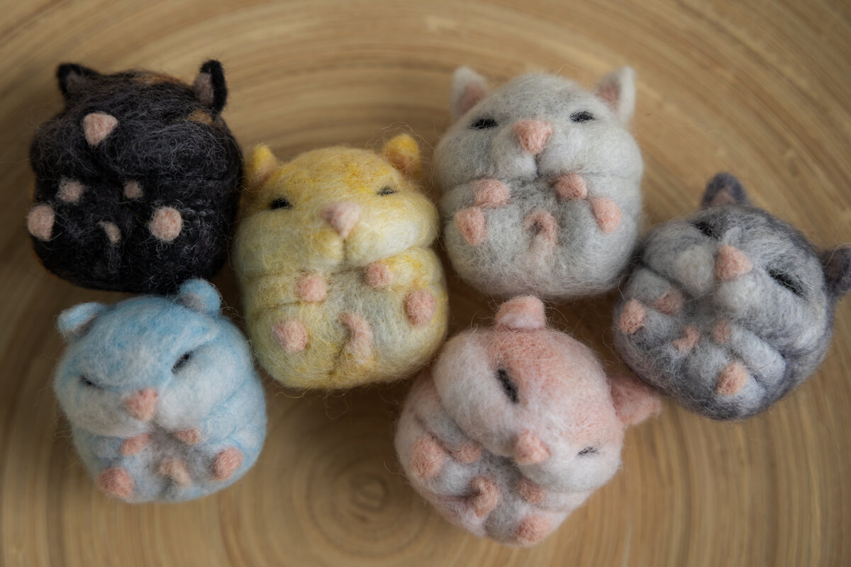 Felted hamsters