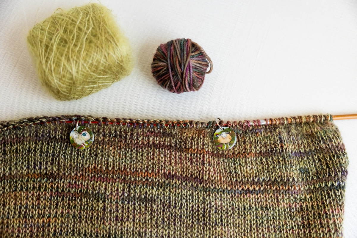 hand-knitting the ends