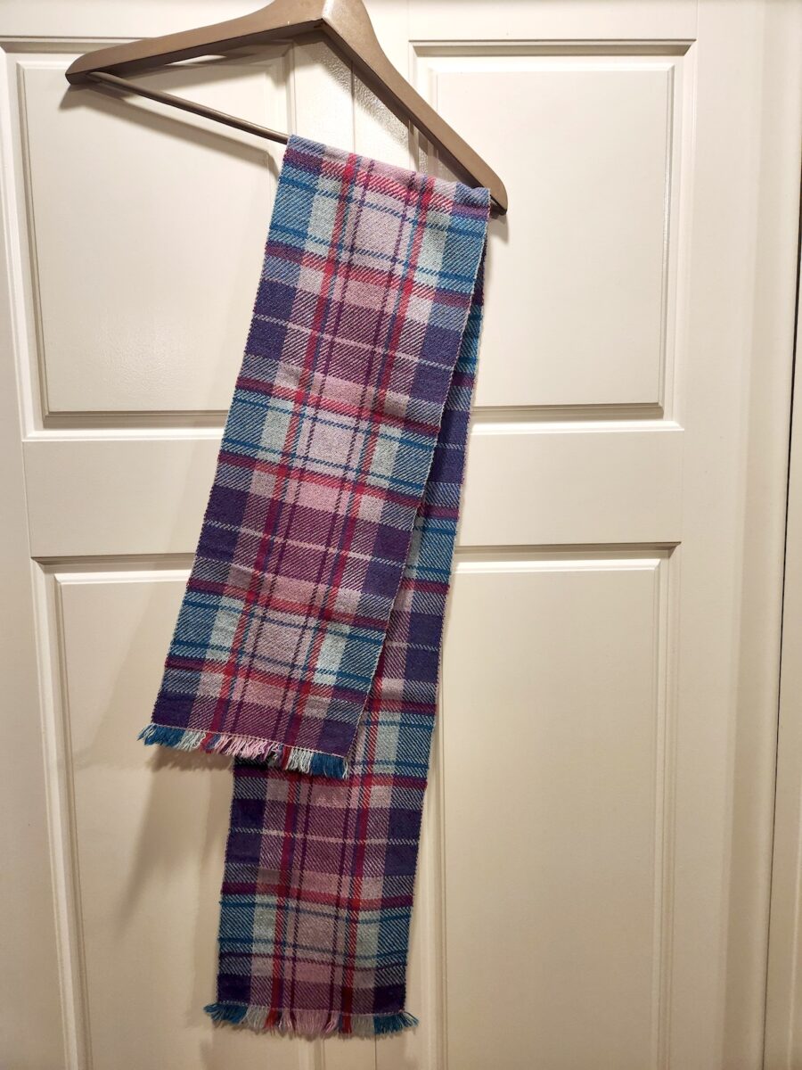 Kira S. Pacific Plaid Scarf