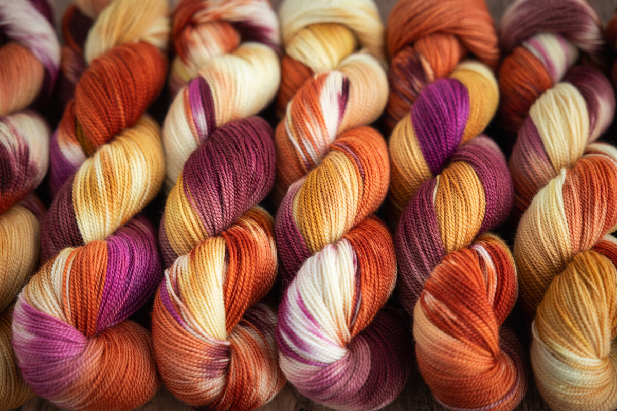 Dyed on: Corriedale Sock Chinese New Year Colourway 2026 (Fire Horse)