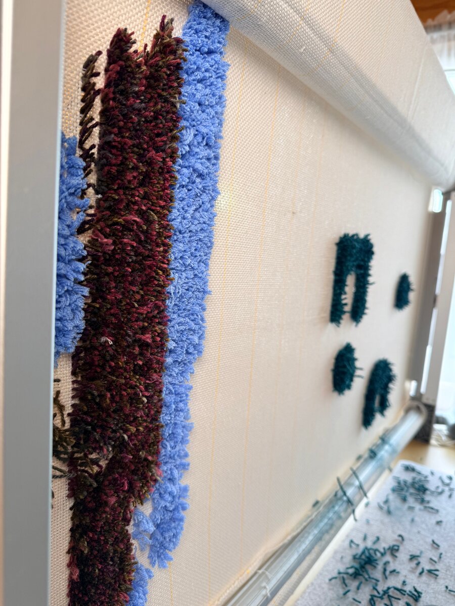 Tufted practice lines