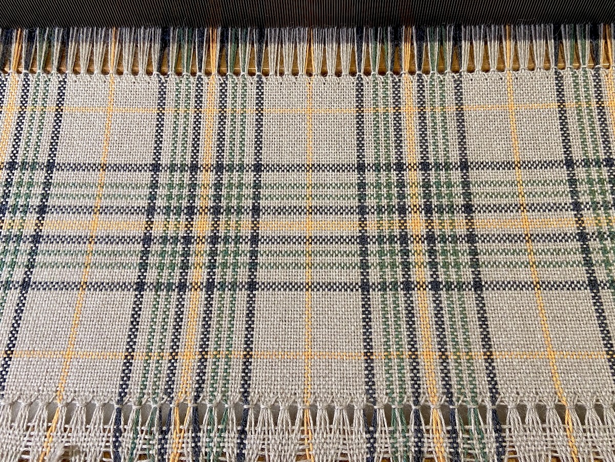 Robyn's project on the loom