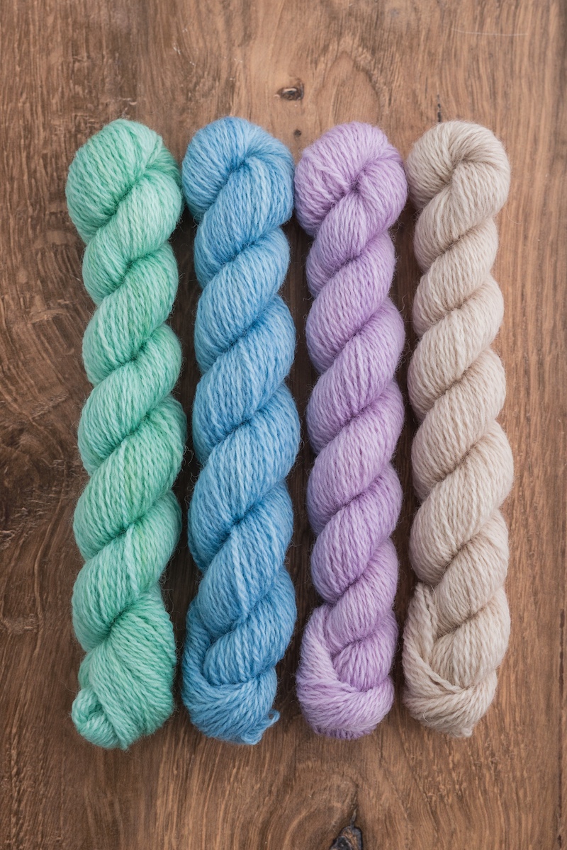 April 2026 Secret Stash Club yarn Spring Mix in Peruvian wool