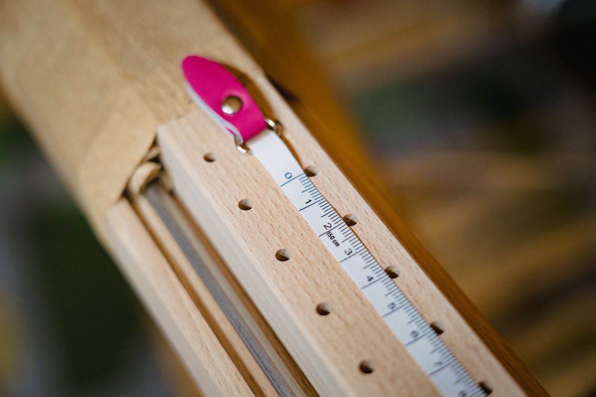 2-cm sections on the Louet Sectional Warp Beam (Metric)