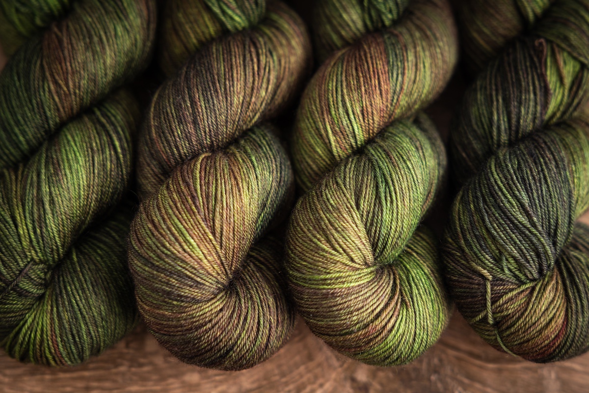 Overlander hand dyed yarn club colourway by SweetGeorgia