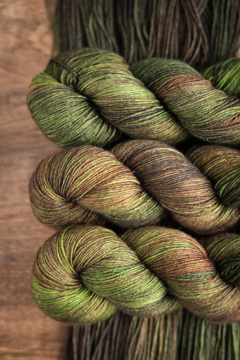 Overlander hand dyed yarn club colourway by SweetGeorgia