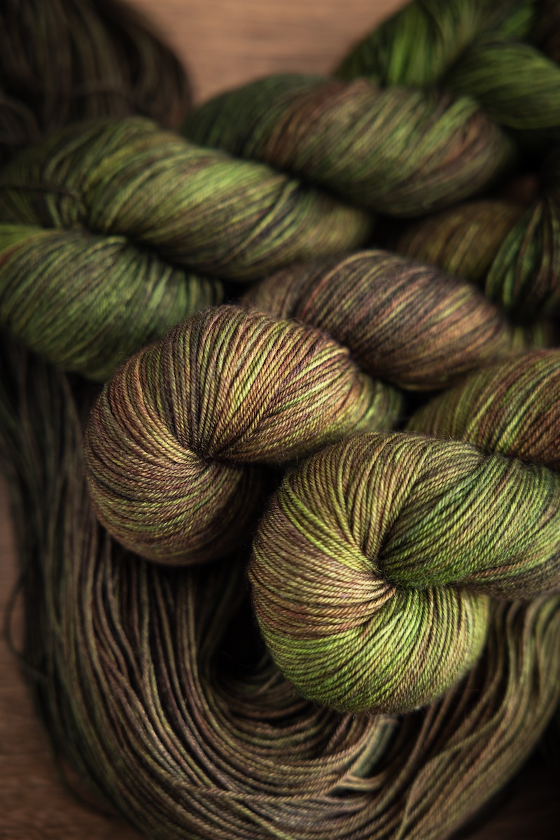 Overlander hand dyed yarn club colourway by SweetGeorgia