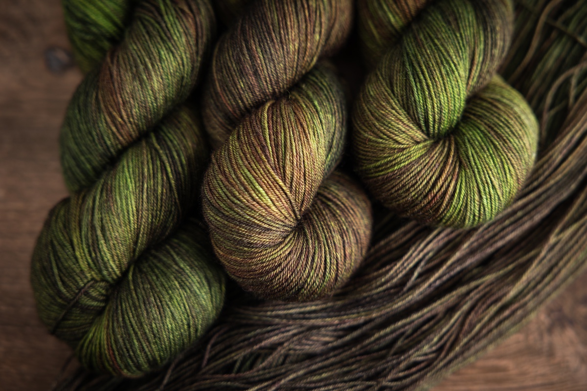 Overlander hand dyed yarn club colourway by SweetGeorgia