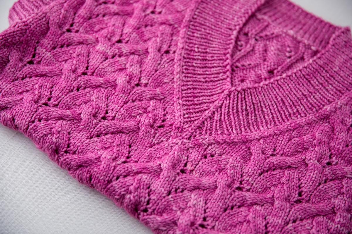 Design by Tabetha Hedrick
Knit in Superwash Worsted in Secrets
Model: Felicia Lo
Photos: Brigid Zurock
