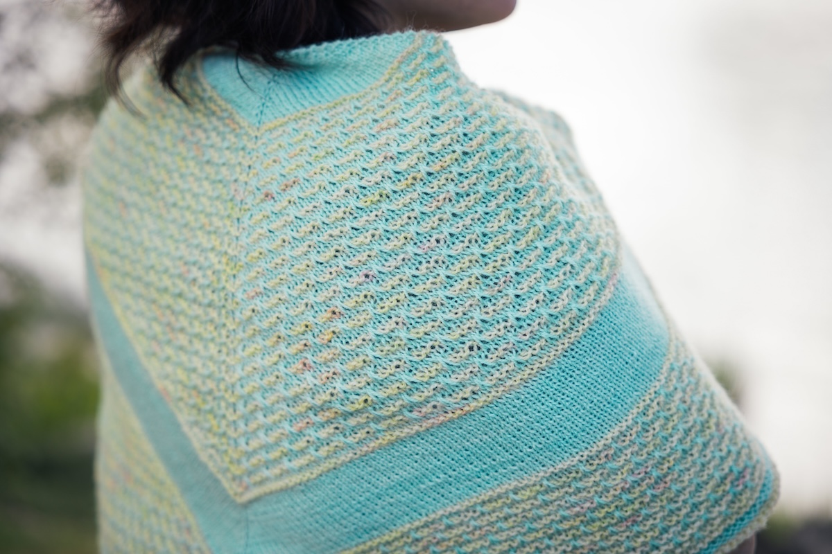 Spring Winds knit shawl pattern