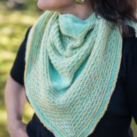 Spring Winds knit shawl pattern