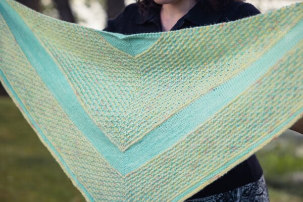 Spring Winds knit shawl pattern