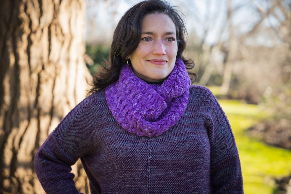 Design by Linda Marveng
Knit in Merino Worsted in Huckleberry