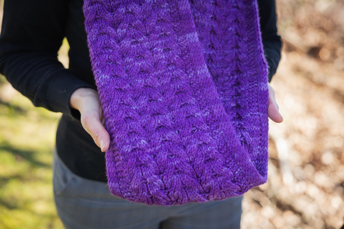 Design by Linda Marveng Knit in Merino Worsted in Huckleberry