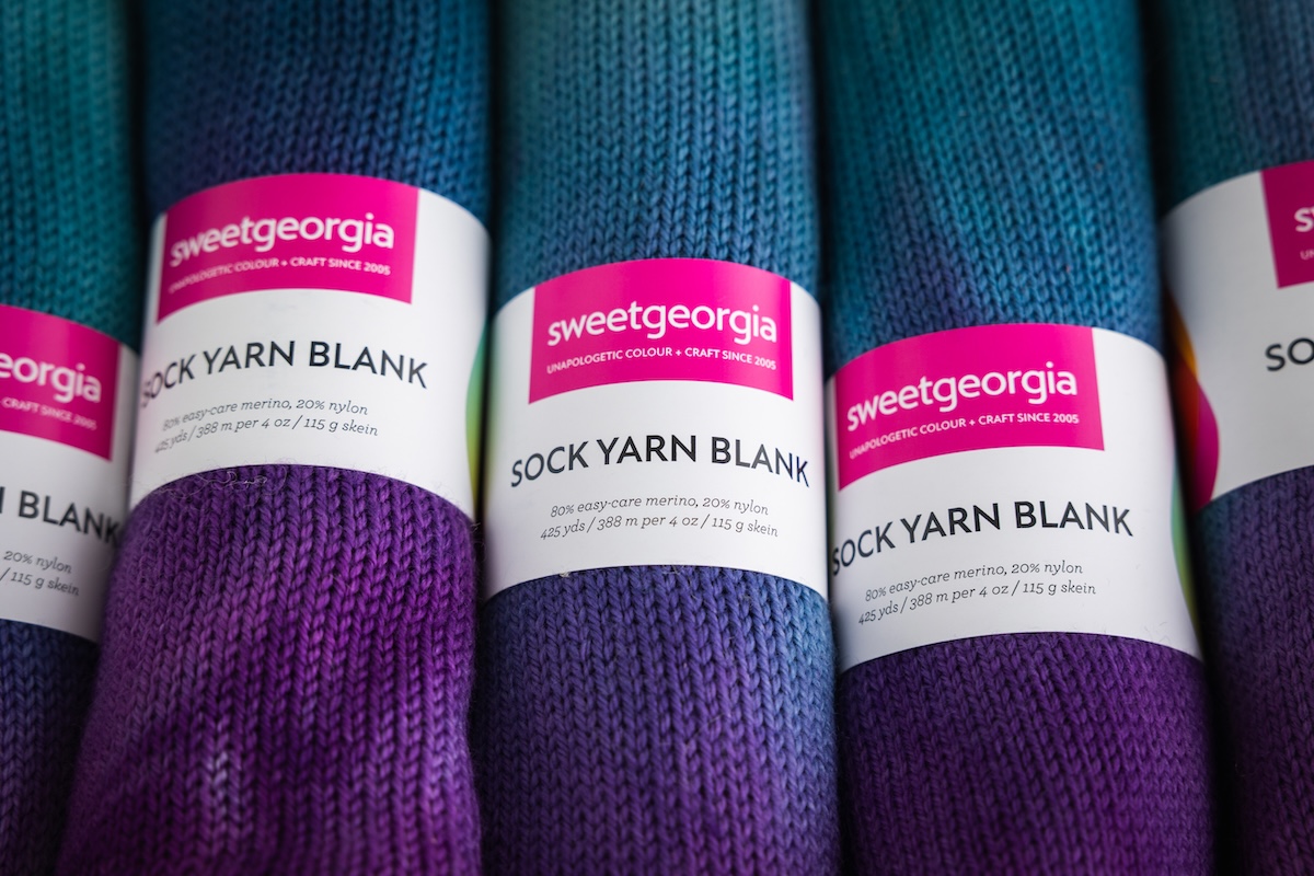 sock blank yarns by SweetGeorgia