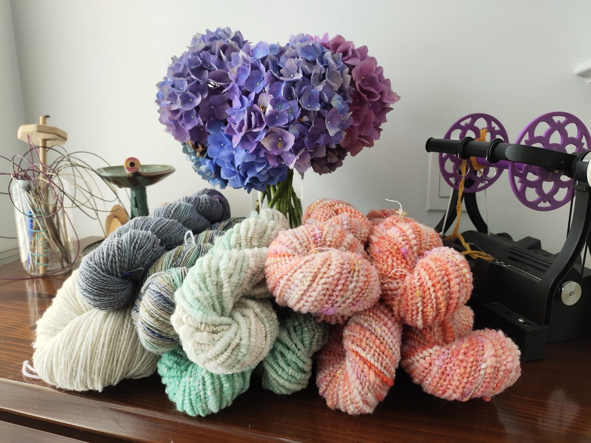 Handspun hanks
