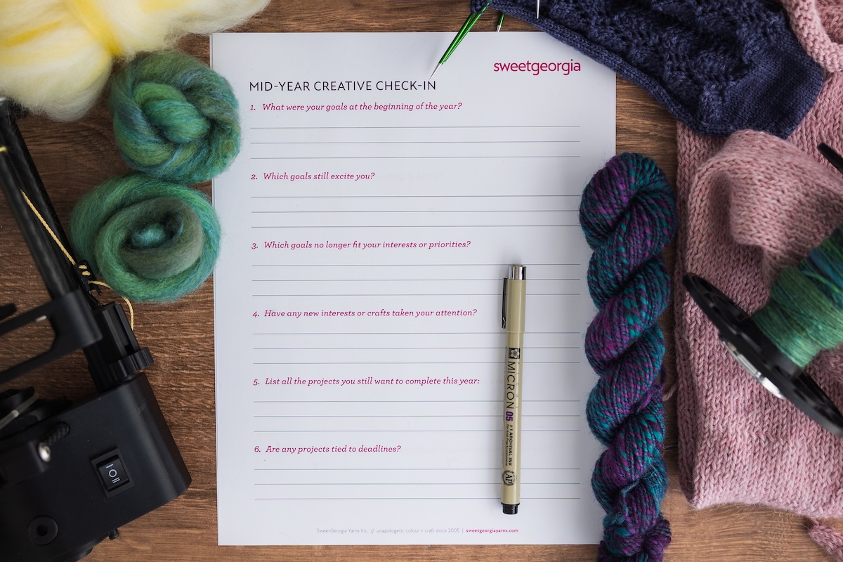 Mid-Year Creative Check-In worksheet