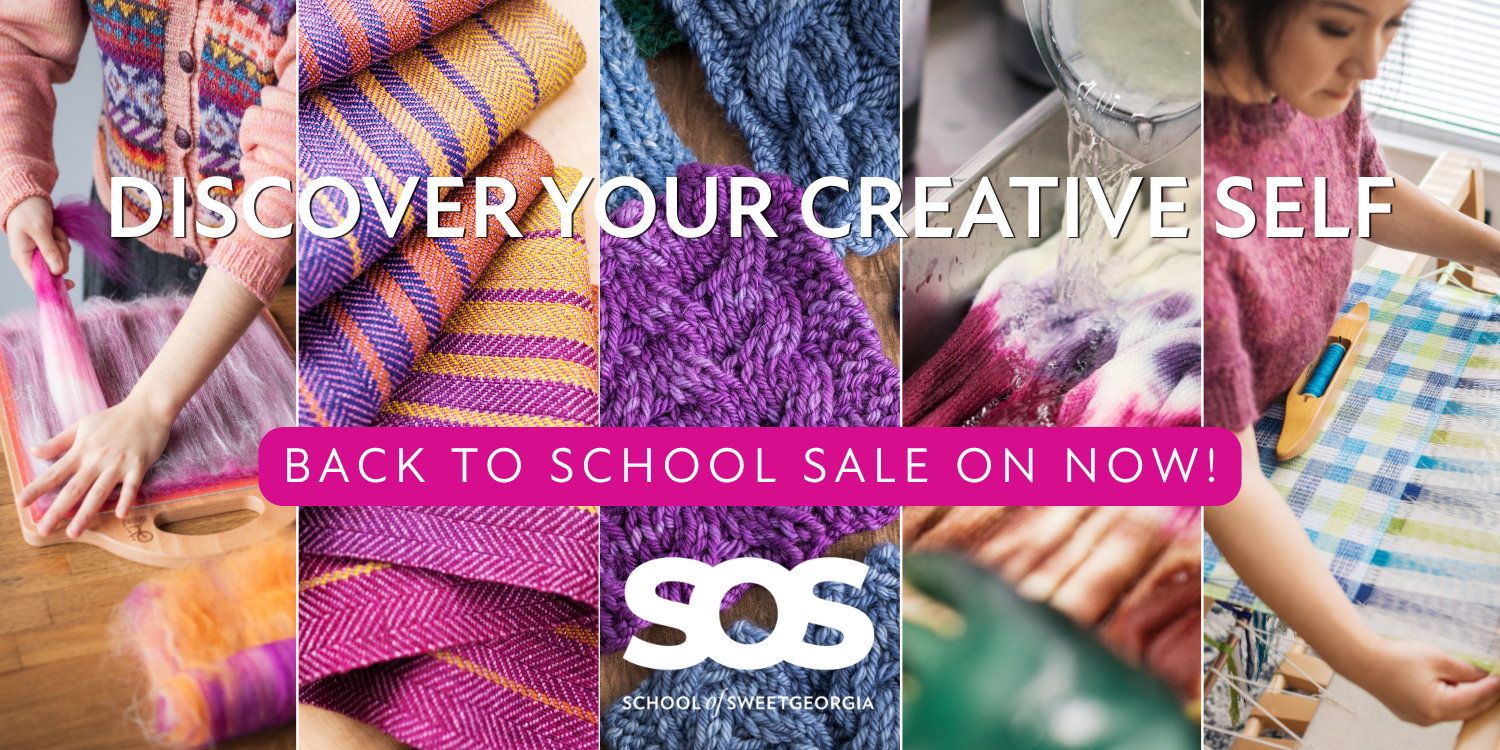 Ad for Back to School Sale at School of SweetGeorgia
