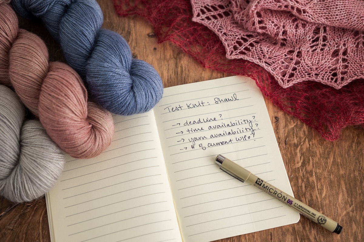 Notebook planner and yarn